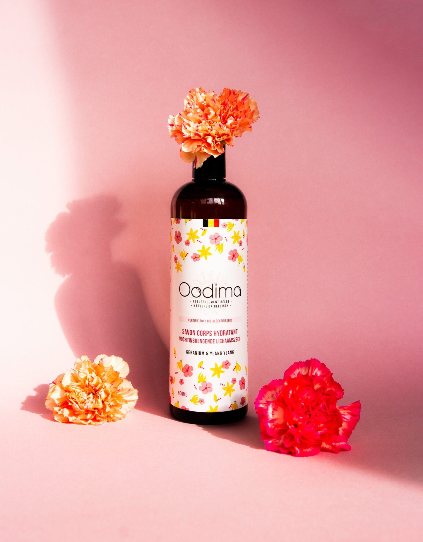 Savon corps hydratant Géranium, Ylang Ylang 500Ml