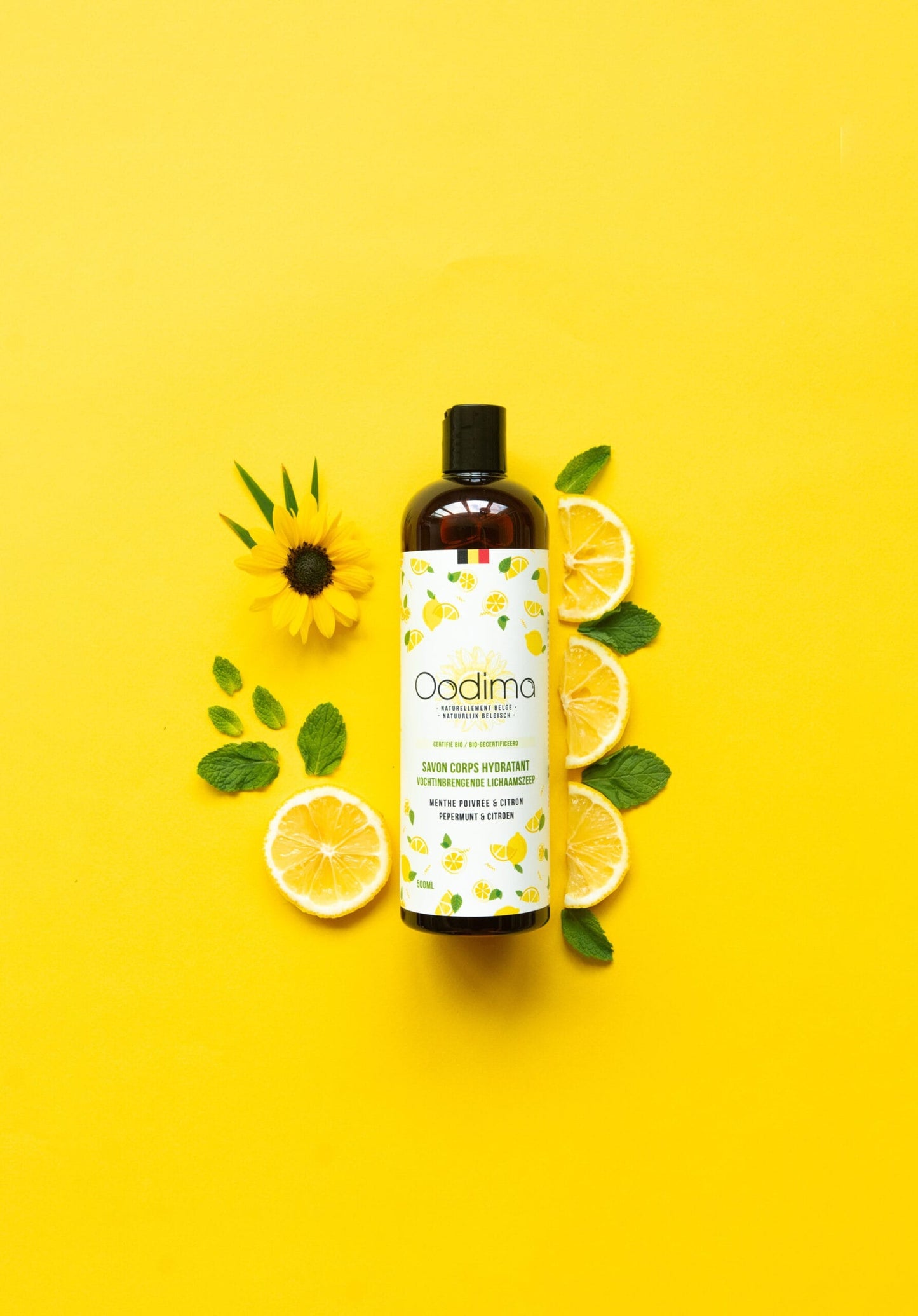 Savon corps hydratant Citron, Menthe Poivrée 500Ml